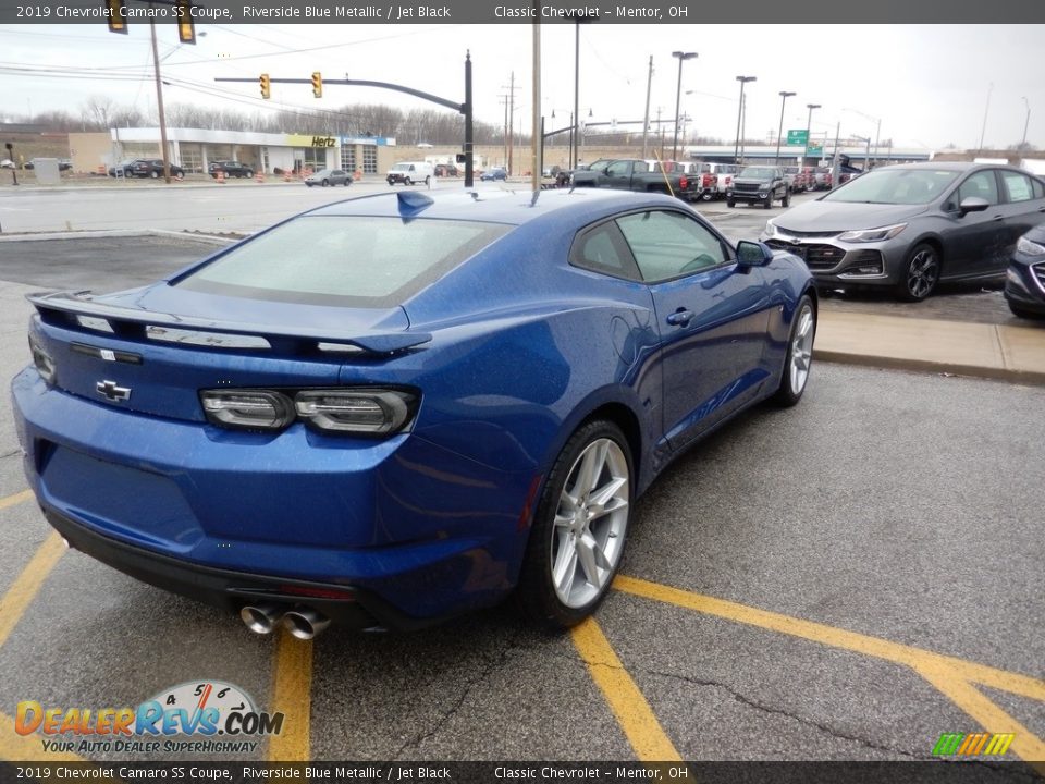 2019 Chevrolet Camaro SS Coupe Riverside Blue Metallic / Jet Black Photo #4