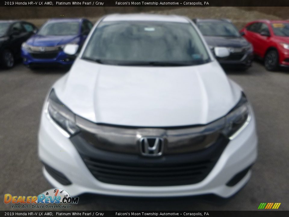 2019 Honda HR-V LX AWD Platinum White Pearl / Gray Photo #7