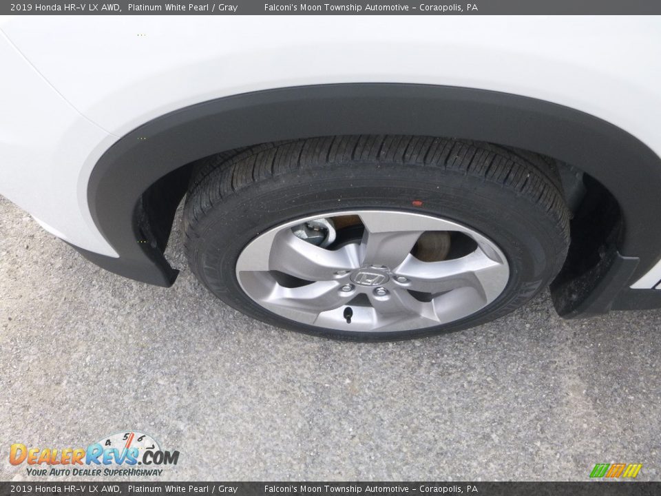 2019 Honda HR-V LX AWD Platinum White Pearl / Gray Photo #8
