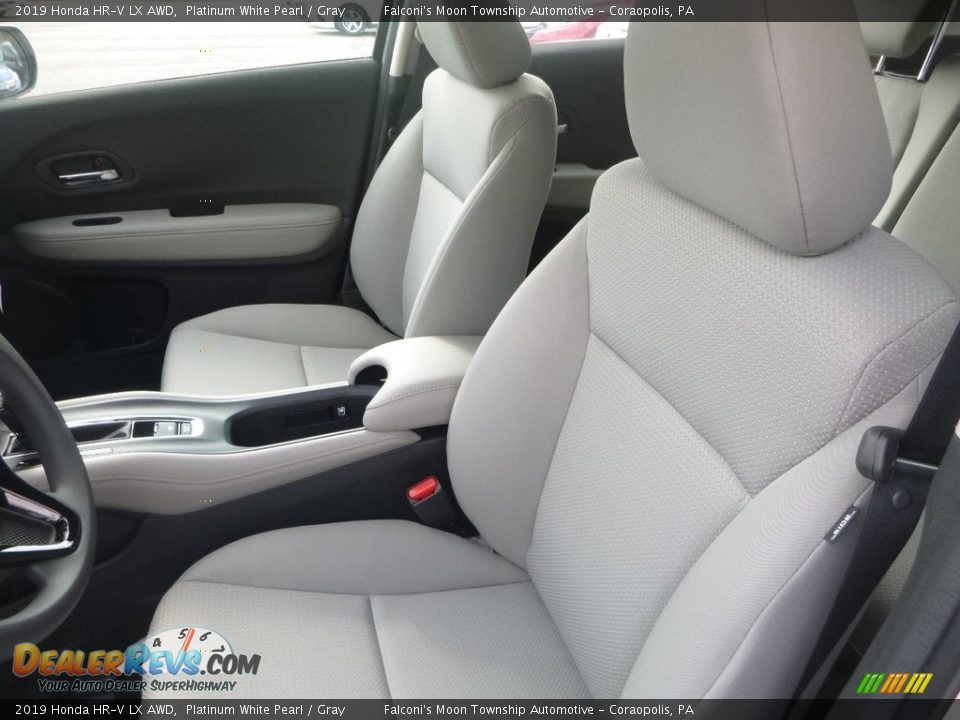 2019 Honda HR-V LX AWD Platinum White Pearl / Gray Photo #9