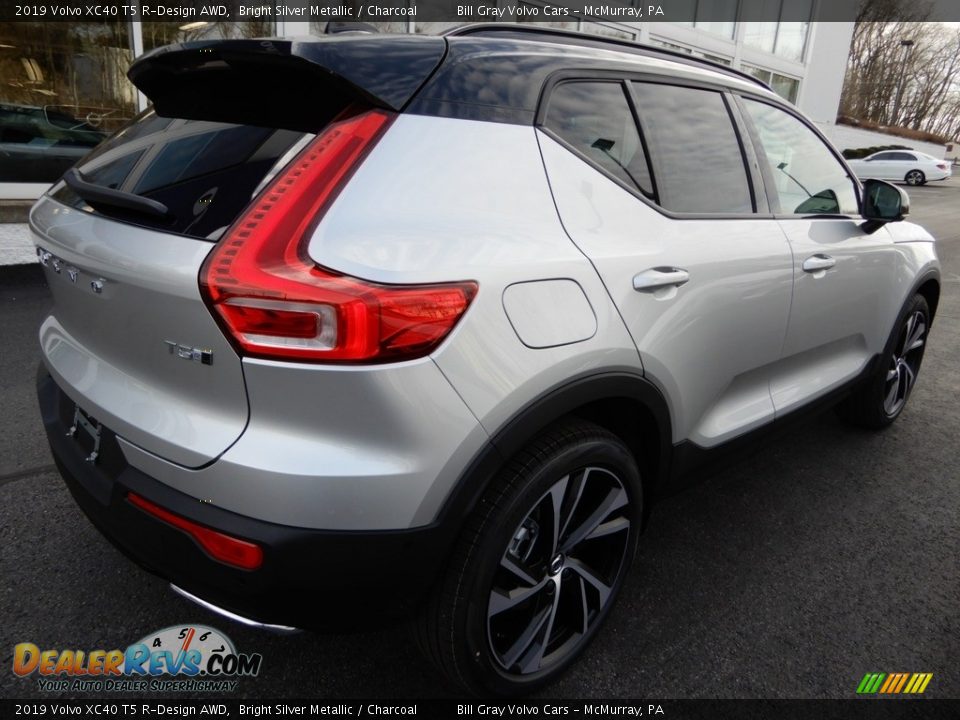 2019 Volvo XC40 T5 R-Design AWD Bright Silver Metallic / Charcoal Photo #2