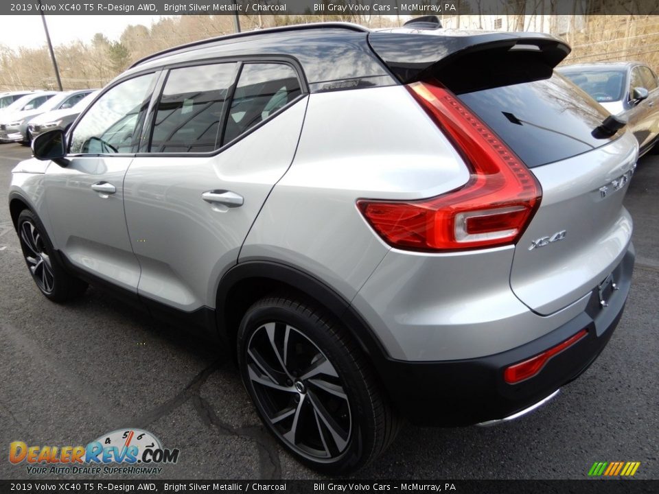 2019 Volvo XC40 T5 R-Design AWD Bright Silver Metallic / Charcoal Photo #4