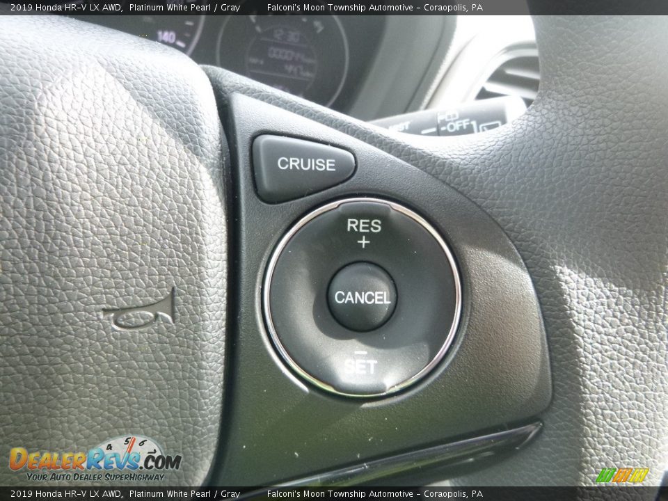 2019 Honda HR-V LX AWD Platinum White Pearl / Gray Photo #14