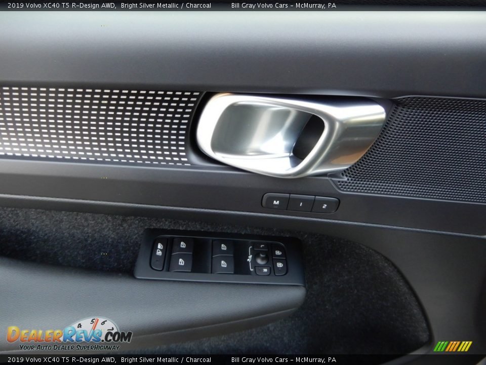 2019 Volvo XC40 T5 R-Design AWD Bright Silver Metallic / Charcoal Photo #10