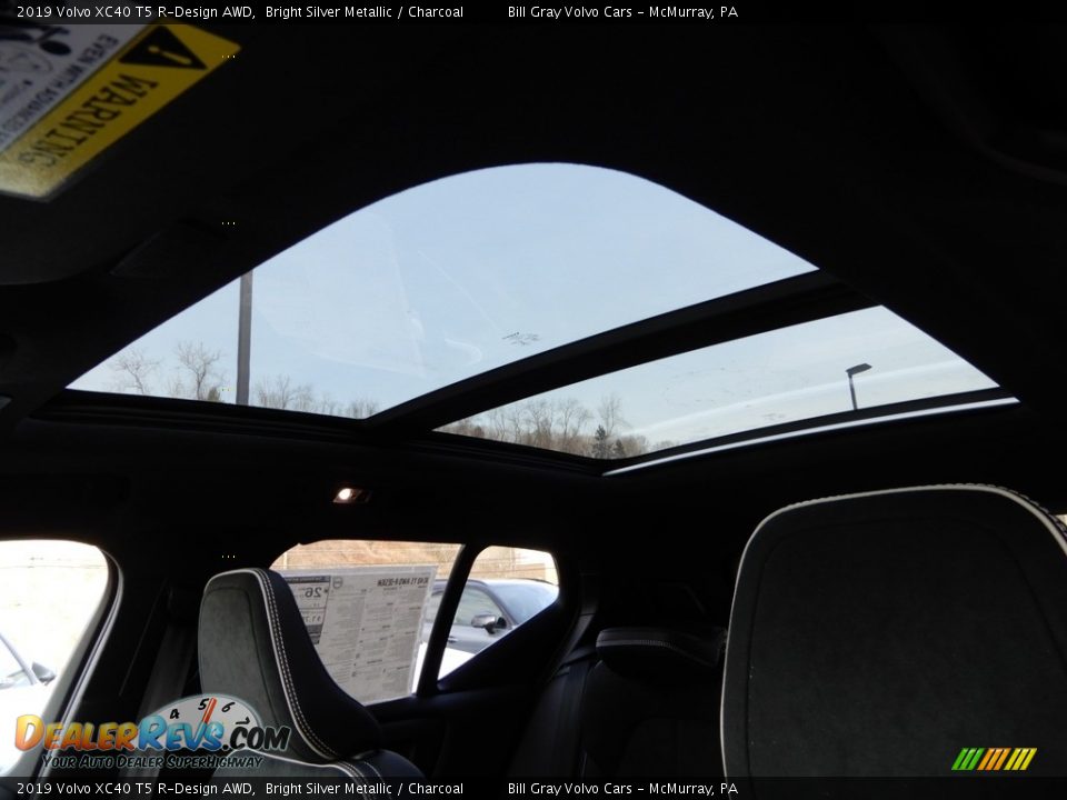 2019 Volvo XC40 T5 R-Design AWD Bright Silver Metallic / Charcoal Photo #12