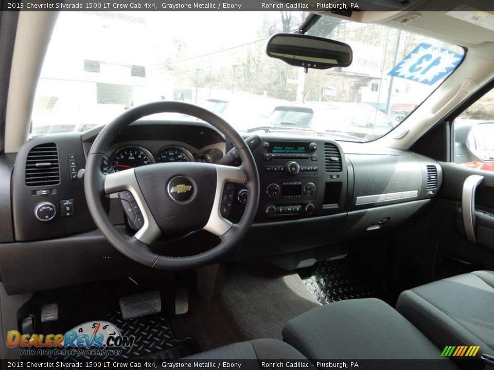 2013 Chevrolet Silverado 1500 LT Crew Cab 4x4 Graystone Metallic / Ebony Photo #13