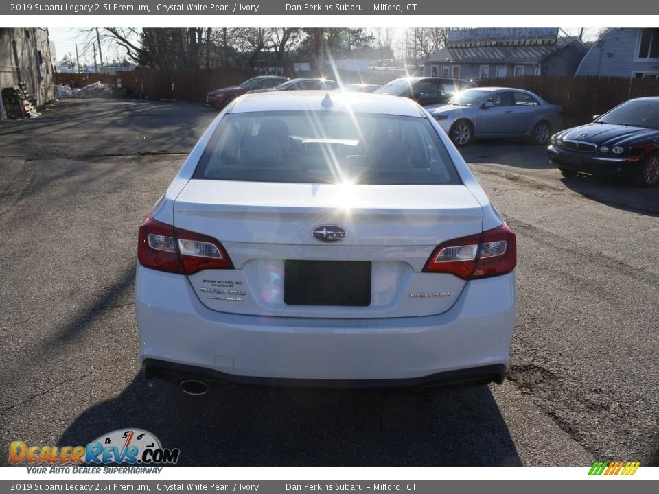 2019 Subaru Legacy 2.5i Premium Crystal White Pearl / Ivory Photo #6