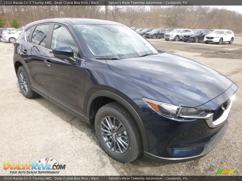 2019 Mazda CX-5 Touring AWD Deep Crystal Blue Mica / Black Photo #3