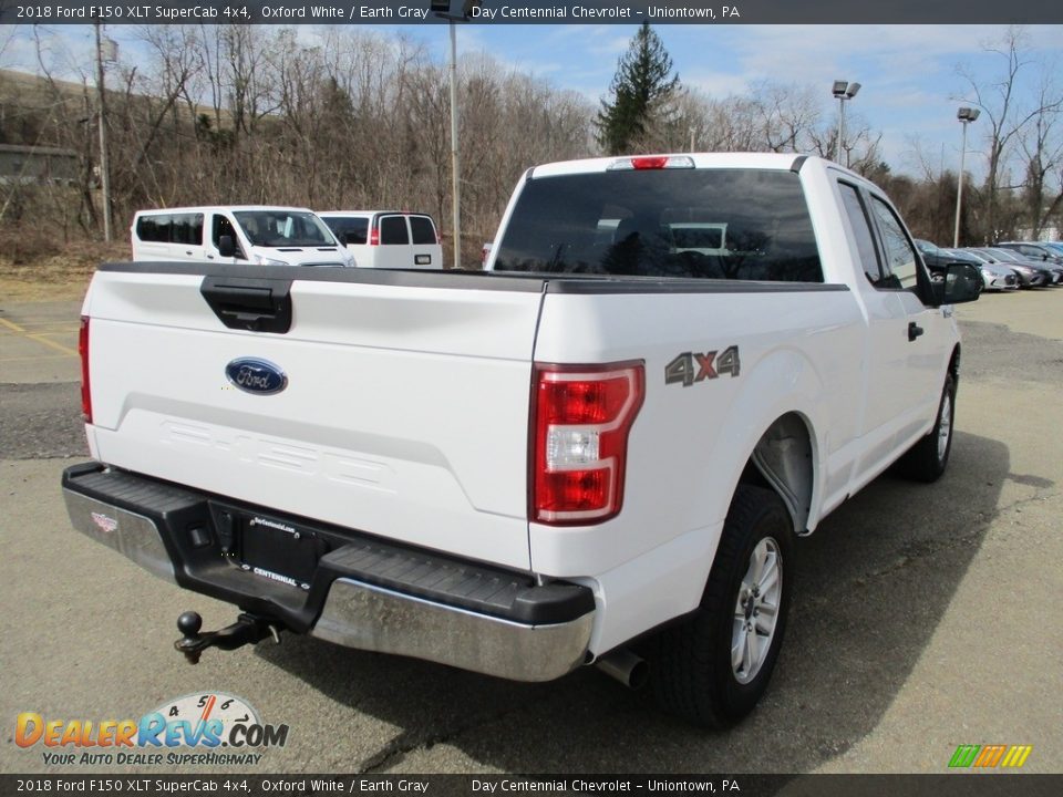 2018 Ford F150 XLT SuperCab 4x4 Oxford White / Earth Gray Photo #11
