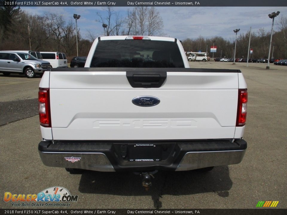 2018 Ford F150 XLT SuperCab 4x4 Oxford White / Earth Gray Photo #14