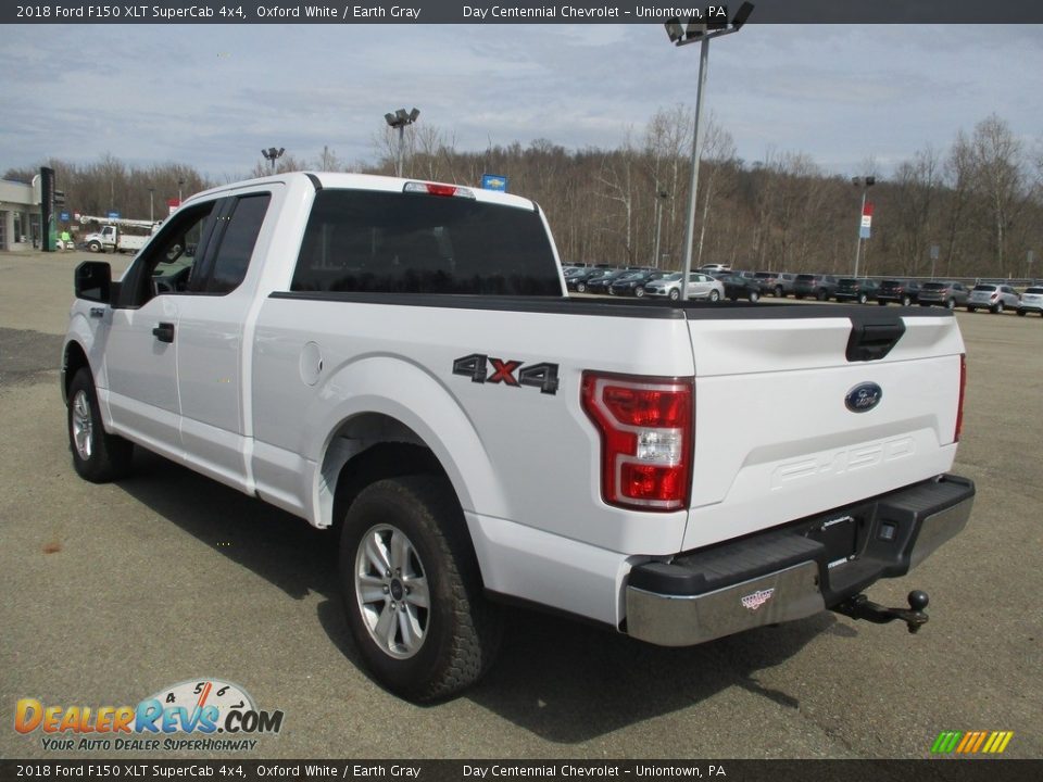 2018 Ford F150 XLT SuperCab 4x4 Oxford White / Earth Gray Photo #16