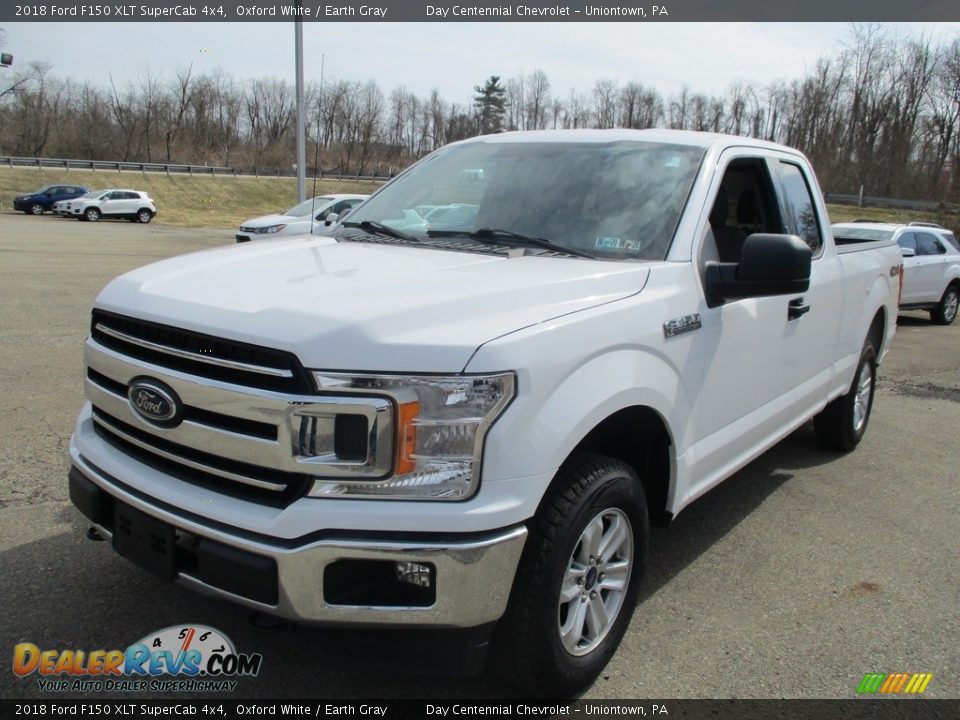 2018 Ford F150 XLT SuperCab 4x4 Oxford White / Earth Gray Photo #21