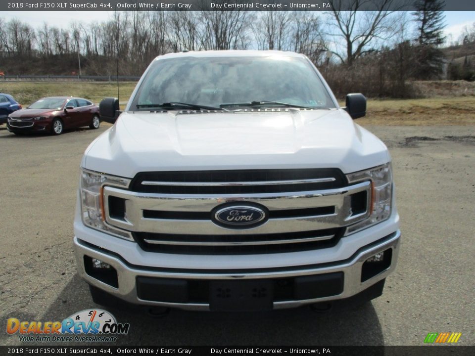 2018 Ford F150 XLT SuperCab 4x4 Oxford White / Earth Gray Photo #22