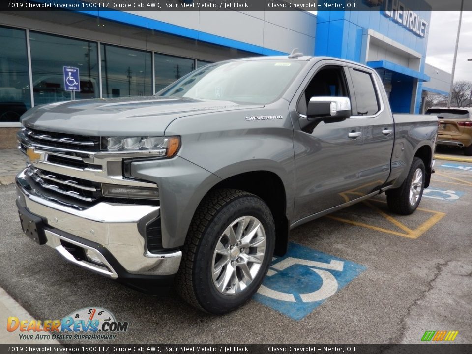 2019 Chevrolet Silverado 1500 LTZ Double Cab 4WD Satin Steel Metallic / Jet Black Photo #1