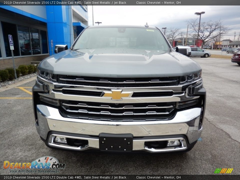 2019 Chevrolet Silverado 1500 LTZ Double Cab 4WD Satin Steel Metallic / Jet Black Photo #2