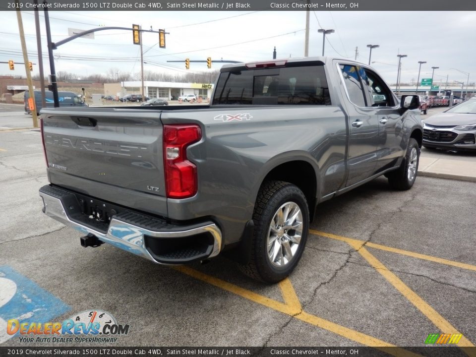 2019 Chevrolet Silverado 1500 LTZ Double Cab 4WD Satin Steel Metallic / Jet Black Photo #4