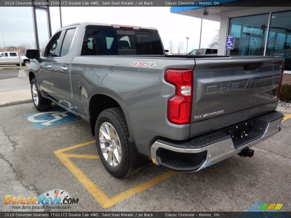 2019 Chevrolet Silverado 1500 LTZ Double Cab 4WD Satin Steel Metallic / Jet Black Photo #5