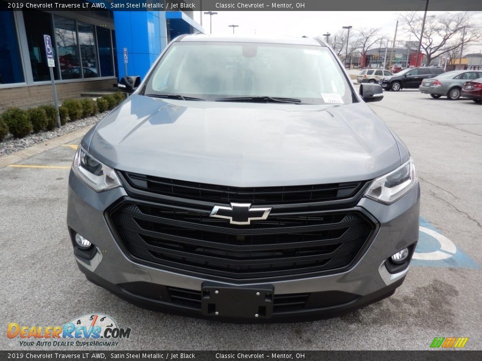 2019 Chevrolet Traverse LT AWD Satin Steel Metallic / Jet Black Photo #2