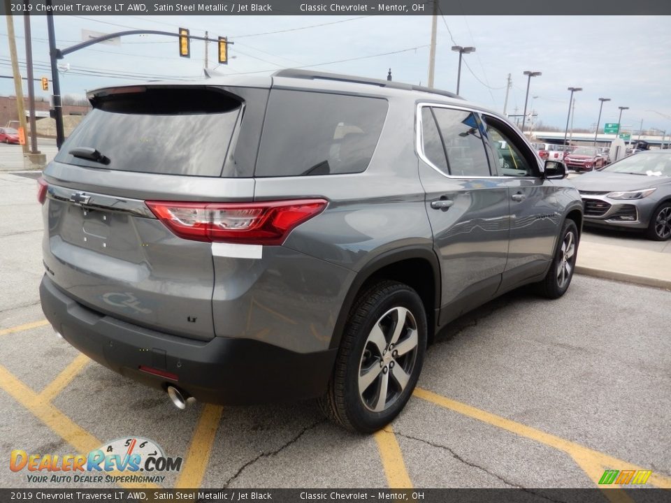 2019 Chevrolet Traverse LT AWD Satin Steel Metallic / Jet Black Photo #4