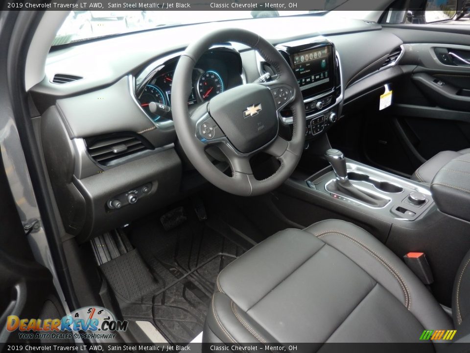2019 Chevrolet Traverse LT AWD Satin Steel Metallic / Jet Black Photo #6