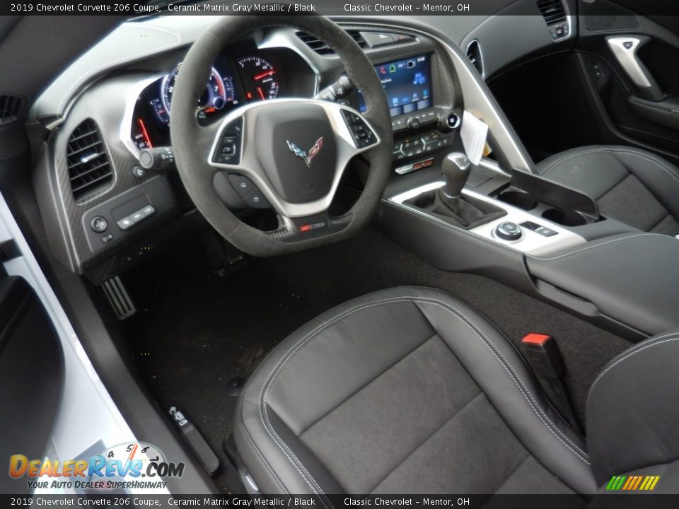 Black Interior - 2019 Chevrolet Corvette Z06 Coupe Photo #6