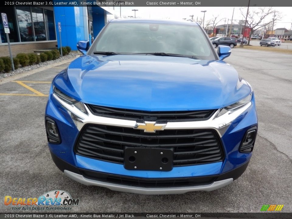 2019 Chevrolet Blazer 3.6L Leather AWD Kinetic Blue Metallic / Jet Black Photo #2