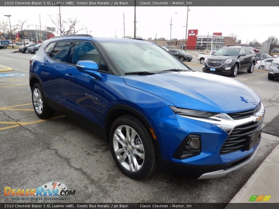 Kinetic Blue Metallic 2019 Chevrolet Blazer 3.6L Leather AWD Photo #3