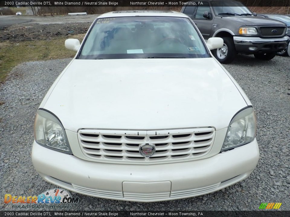 2003 Cadillac DeVille DTS White Diamond / Neutral Shale Beige Photo #6