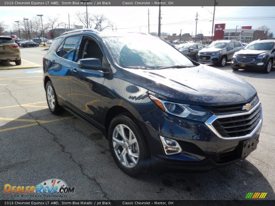 2019 Chevrolet Equinox LT AWD Storm Blue Metallic / Jet Black Photo #3