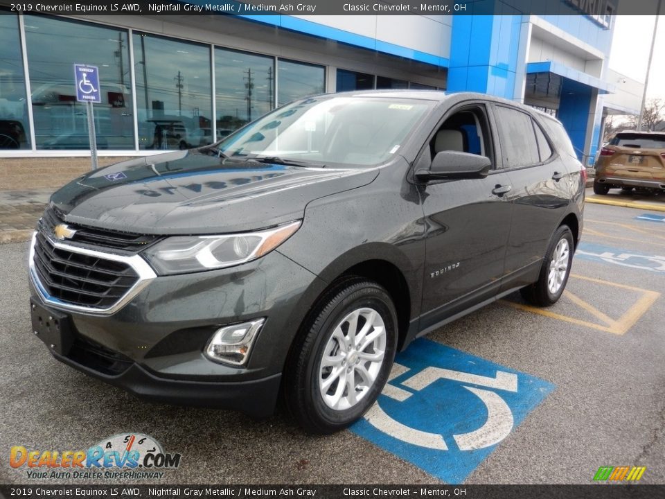 2019 Chevrolet Equinox LS AWD Nightfall Gray Metallic / Medium Ash Gray Photo #1