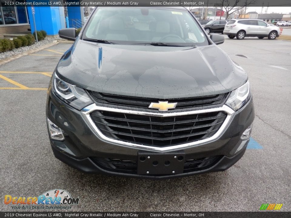 2019 Chevrolet Equinox LS AWD Nightfall Gray Metallic / Medium Ash Gray Photo #2