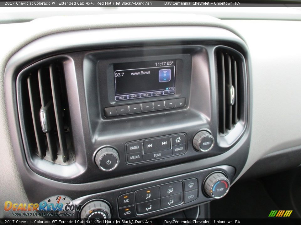 2017 Chevrolet Colorado WT Extended Cab 4x4 Red Hot / Jet Black/­Dark Ash Photo #3