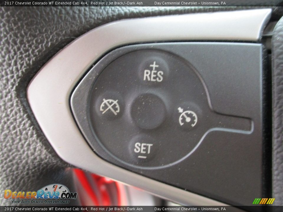 2017 Chevrolet Colorado WT Extended Cab 4x4 Red Hot / Jet Black/­Dark Ash Photo #6