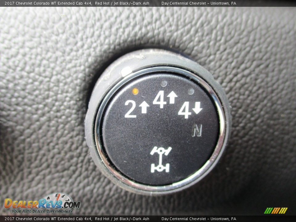 2017 Chevrolet Colorado WT Extended Cab 4x4 Red Hot / Jet Black/­Dark Ash Photo #7