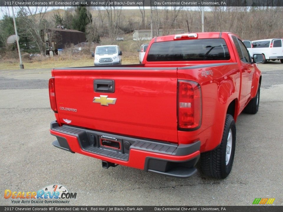 2017 Chevrolet Colorado WT Extended Cab 4x4 Red Hot / Jet Black/­Dark Ash Photo #11