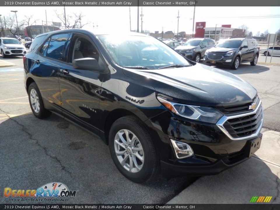 2019 Chevrolet Equinox LS AWD Mosaic Black Metallic / Medium Ash Gray Photo #3