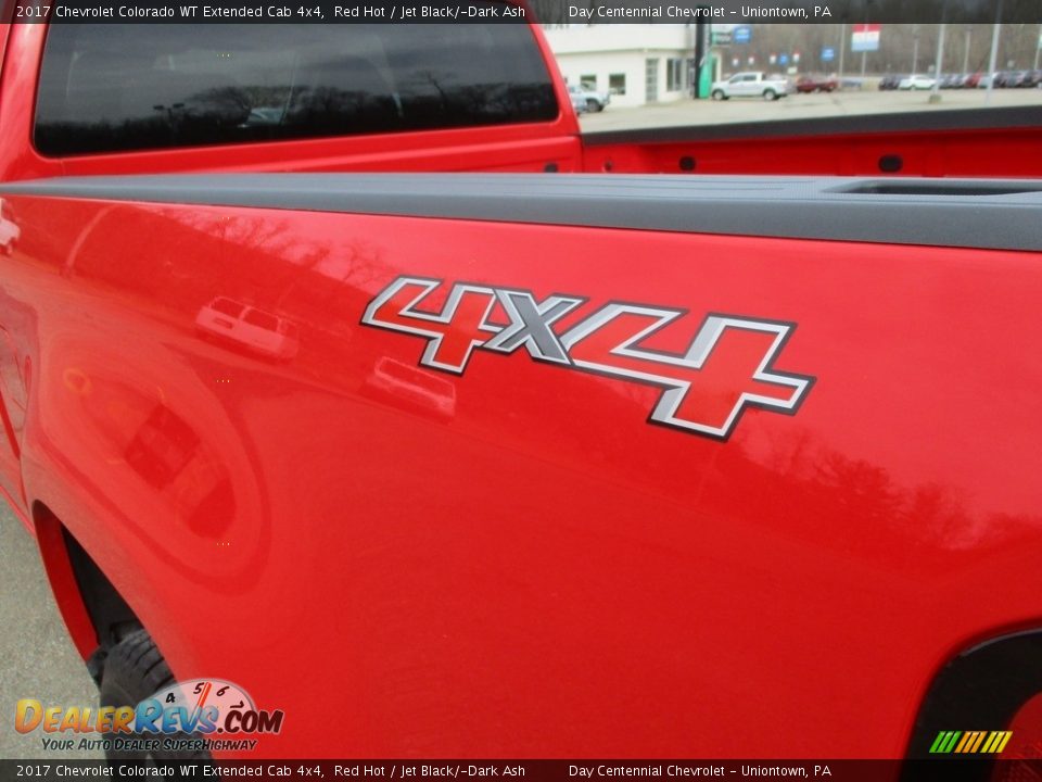 2017 Chevrolet Colorado WT Extended Cab 4x4 Red Hot / Jet Black/­Dark Ash Photo #16