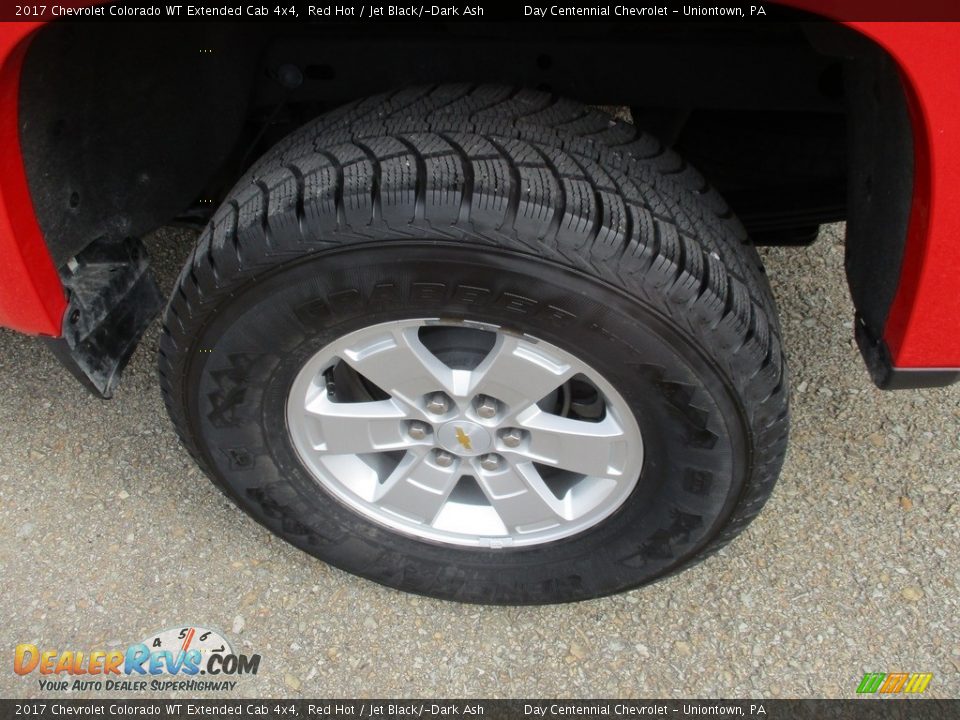 2017 Chevrolet Colorado WT Extended Cab 4x4 Red Hot / Jet Black/­Dark Ash Photo #17