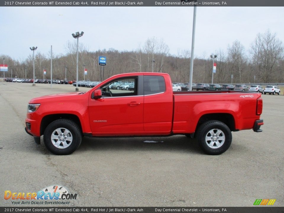 2017 Chevrolet Colorado WT Extended Cab 4x4 Red Hot / Jet Black/­Dark Ash Photo #18