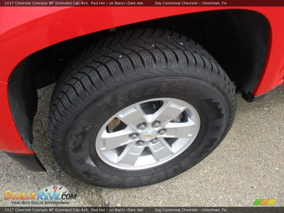 2017 Chevrolet Colorado WT Extended Cab 4x4 Red Hot / Jet Black/­Dark Ash Photo #19