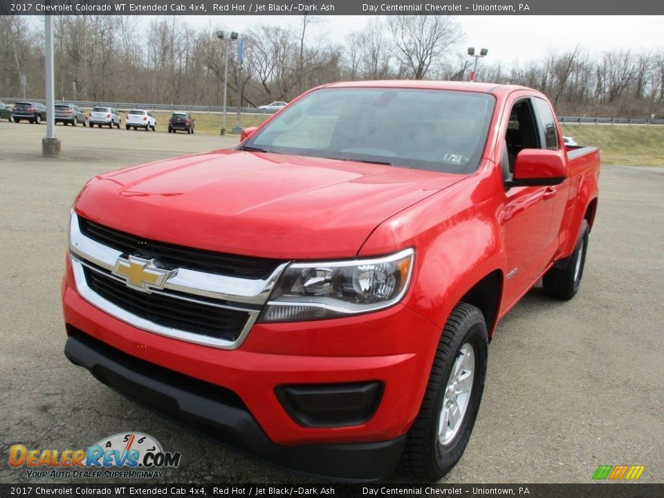 2017 Chevrolet Colorado WT Extended Cab 4x4 Red Hot / Jet Black/­Dark Ash Photo #20