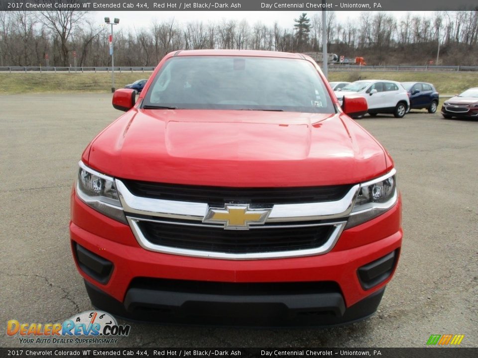 2017 Chevrolet Colorado WT Extended Cab 4x4 Red Hot / Jet Black/­Dark Ash Photo #21