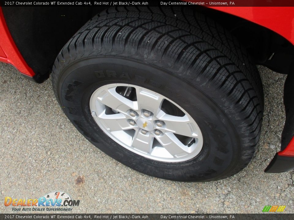 2017 Chevrolet Colorado WT Extended Cab 4x4 Red Hot / Jet Black/­Dark Ash Photo #23