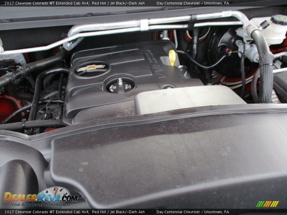 2017 Chevrolet Colorado WT Extended Cab 4x4 Red Hot / Jet Black/­Dark Ash Photo #24