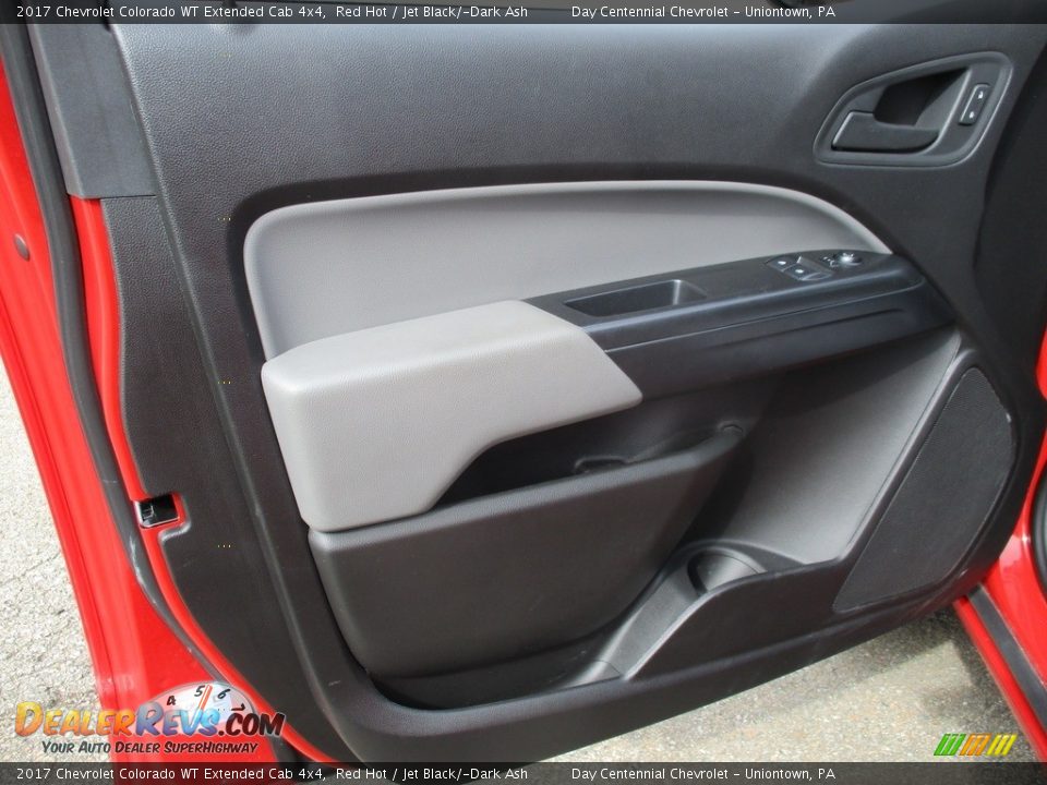 2017 Chevrolet Colorado WT Extended Cab 4x4 Red Hot / Jet Black/­Dark Ash Photo #25