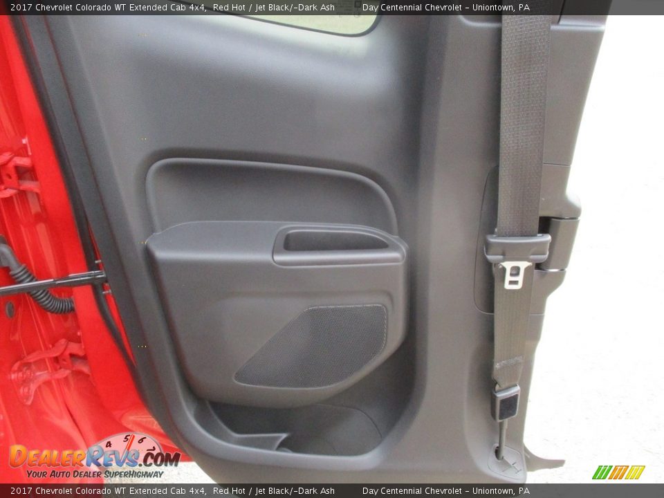 2017 Chevrolet Colorado WT Extended Cab 4x4 Red Hot / Jet Black/­Dark Ash Photo #27