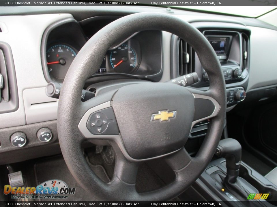 2017 Chevrolet Colorado WT Extended Cab 4x4 Red Hot / Jet Black/­Dark Ash Photo #30