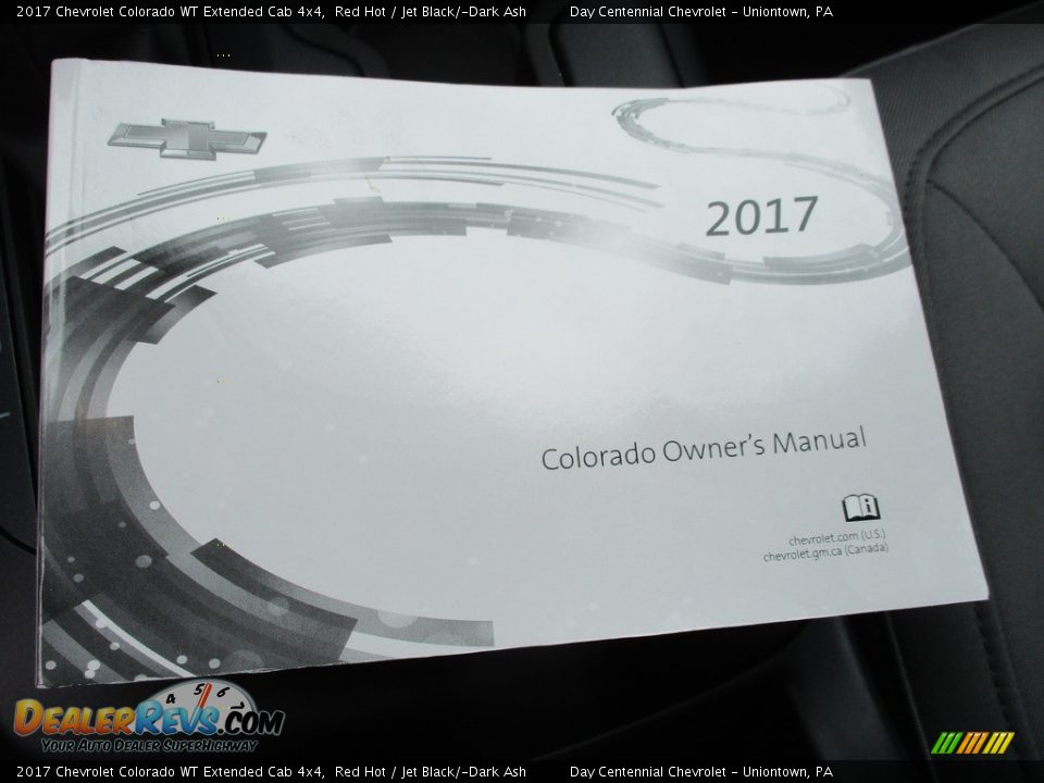 2017 Chevrolet Colorado WT Extended Cab 4x4 Red Hot / Jet Black/­Dark Ash Photo #34