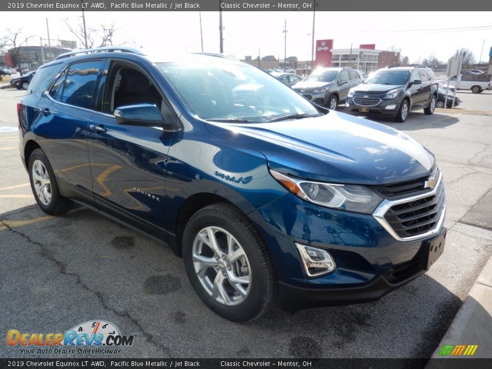 2019 Chevrolet Equinox LT AWD Pacific Blue Metallic / Jet Black Photo #3