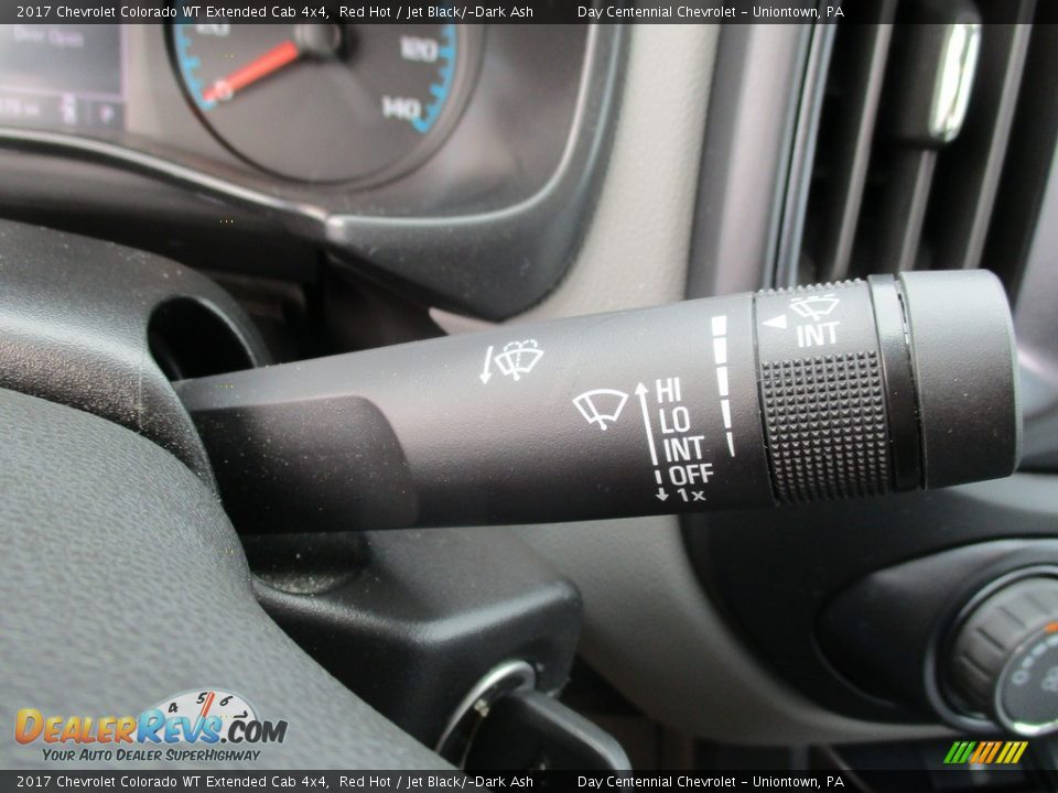 2017 Chevrolet Colorado WT Extended Cab 4x4 Red Hot / Jet Black/­Dark Ash Photo #36